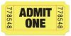 Admit One Single Roll Tickets - 2,000 Tickets per Roll
